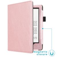 imoshion Étui de liseuse en cuir végan Amazon Kindle 10 - Rose