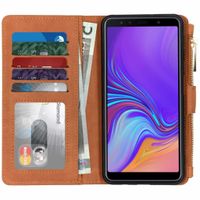 Porte-monnaie de luxe Samsung Galaxy A7 (2018) - Brun