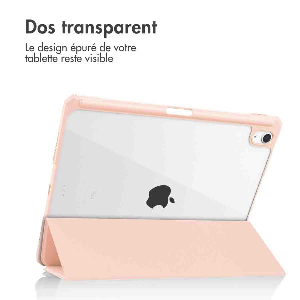imoshion Coque tablette rigide Trifold Apple iPad Air 11 pouces (2025) M3 / (2024) M2 / Air 5 (2022) / Air 4 (2020) - Rose