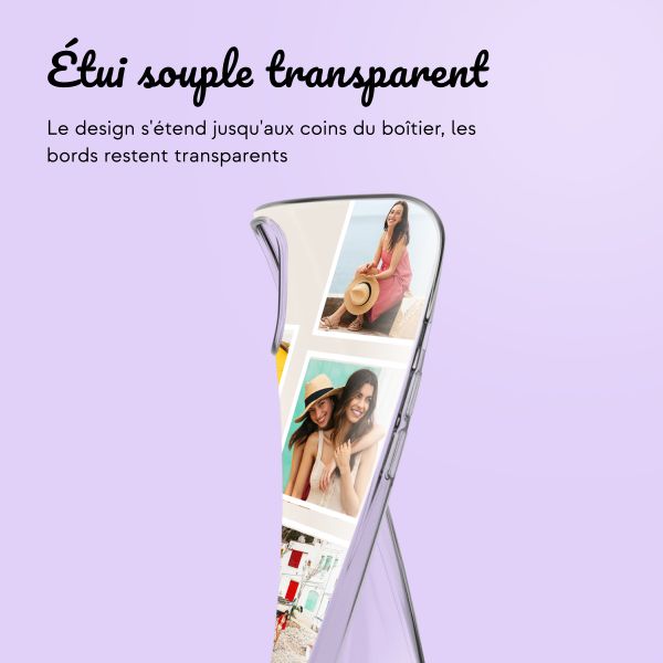 Coque personnalisée avec pellicule N°3 iPhone 13 - Transparent