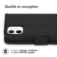 imoshion Étui de télephone portefeuille Apple iPhone 12 Mini - Noir