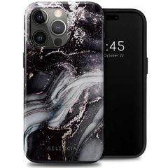 Selencia Coque arrière Vivid Apple iPhone 15 Pro Max - Chic Marble Black