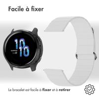 imoshion Bracelet en cuir magnétique  - Connexion universelle 22 mm - Blanc