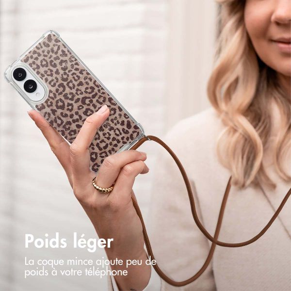imoshion Coque Design avec cordon Samsung Galaxy S25 Edge - Leopard Mood