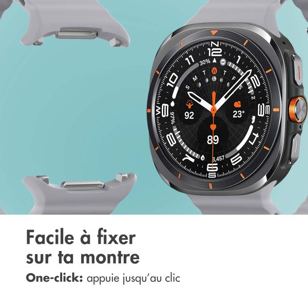 imoshion Bracelet Ocean en silicone Samsung Galaxy Watch Ultra (2024/2025) - Brown Gray