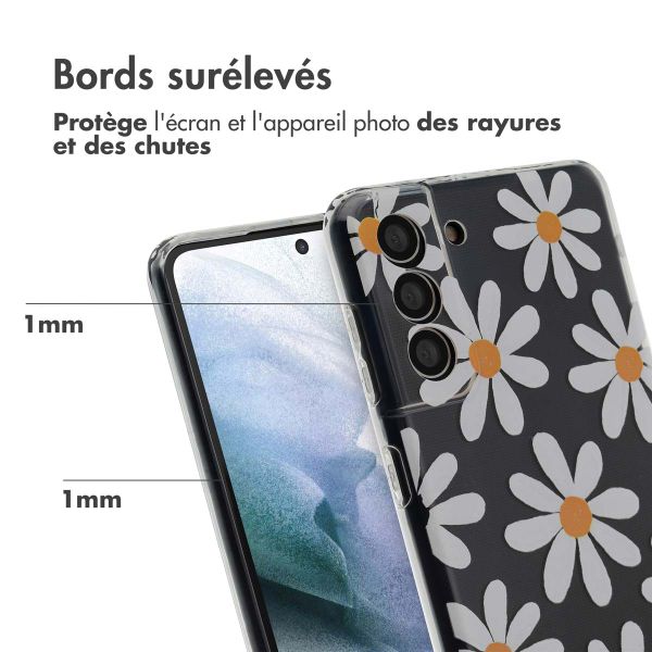 imoshion Coque Design Samsung Galaxy S21 Plus - Daisy Flower