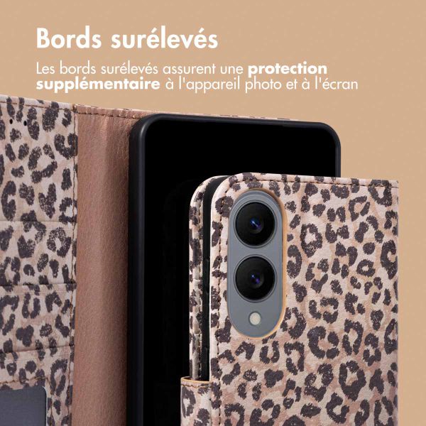 imoshion Étui de télephone portefeuille Design Samsung Galaxy S25 Edge - Leopard Mood