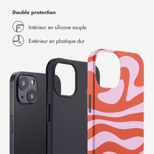 Selencia Coque arrière Vivid Apple iPhone 13 - Dream Swirl Pink