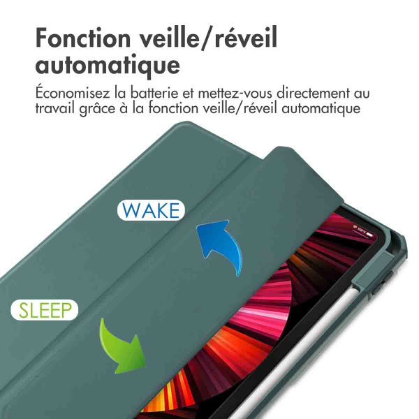 imoshion Coque tablette rigide Trifold iPad Pro 11 (2018/2020/2021/2022) - Vert