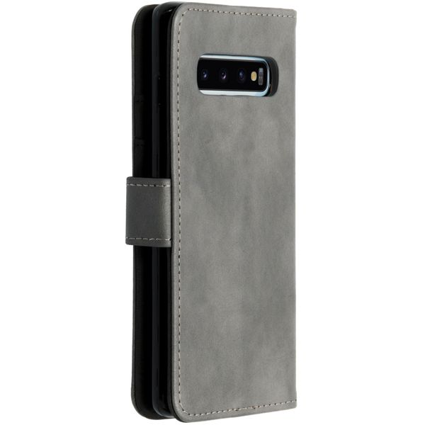 imoshion Étui de téléphone portefeuille Luxe Galaxy S10 - Gris