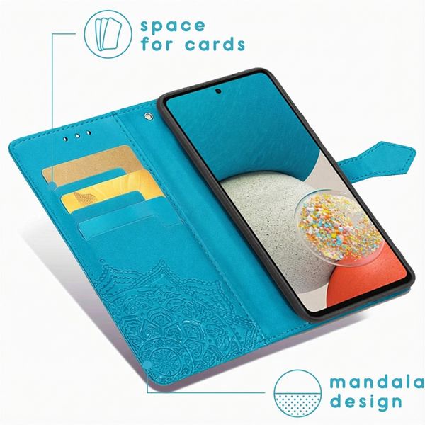 imoshion Etui de télephone Mandala Samsung Galaxy A53 - Turquoise