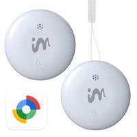 imoshion Wireless Tag - Tracker Bluetooth pour Android - 2 pack - Blanc