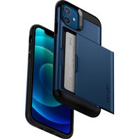 Spigen Coque Slim Armor CS Apple iPhone 12 (Pro) - Bleu foncé