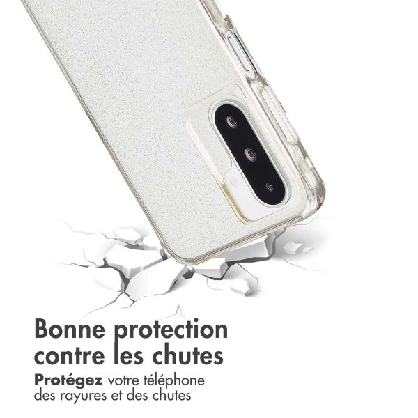 imoshion Coque arrière transparente Pailletée Samsung Galaxy A36 / A56 - Doré