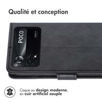 imoshion Étui de télephone portefeuille Xiaomi Poco X4 Pro 5G - Noir