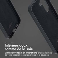 Accezz Coque arrière en cuir avec Magsafe Samsung Galaxy S25 - Onyx Black