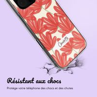 Coque personnalisée avec des fleurs  iPhone 16 Pro - Transparent