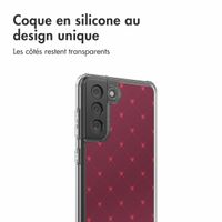 imoshion Coque Design Samsung Galaxy S21 FE - Crush Check Coral Dust