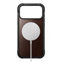 Nomad Coque Rugged Horween Leather Apple iPhone 17 Pro Max - Rustic Brown