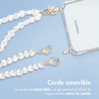 imoshion Coque avec dragonne + ﻿bracelet iPhone X / Xs - Perles cœurs