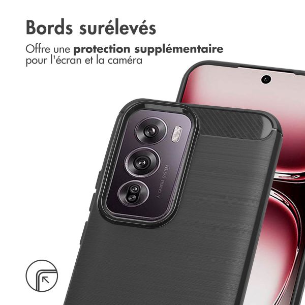 imoshion Coque Brushed Oppo Reno 12 Pro - Noir