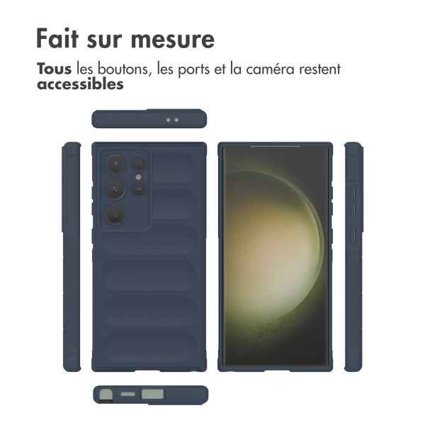 imoshion Coque arrière EasyGrip Samsung Galaxy S24 Ultra - Bleu foncé