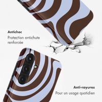 Selencia Coque arrière Vivid Samsung Galaxy S25 - Dream Swirl Chocolate
