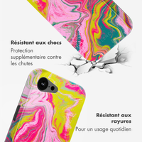 Selencia Coque arrière Vivid avec MagSafe Apple iPhone 16e - Marble Pink