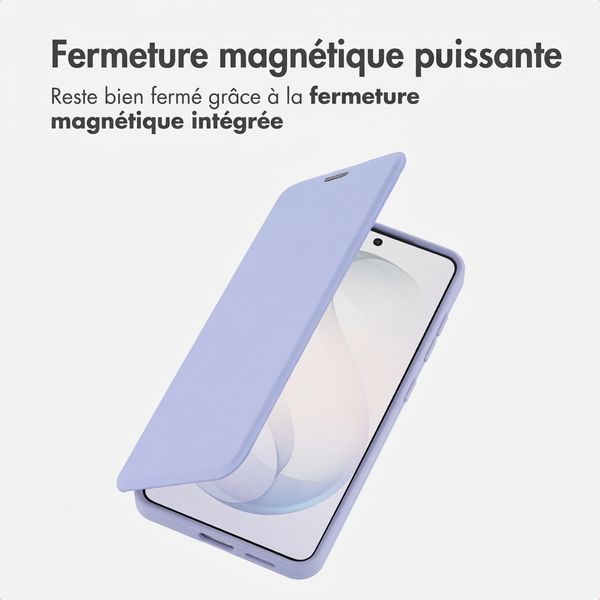 imoshion Bookcase transparente avec MagSafe Samsung Galaxy S26 - Lilas