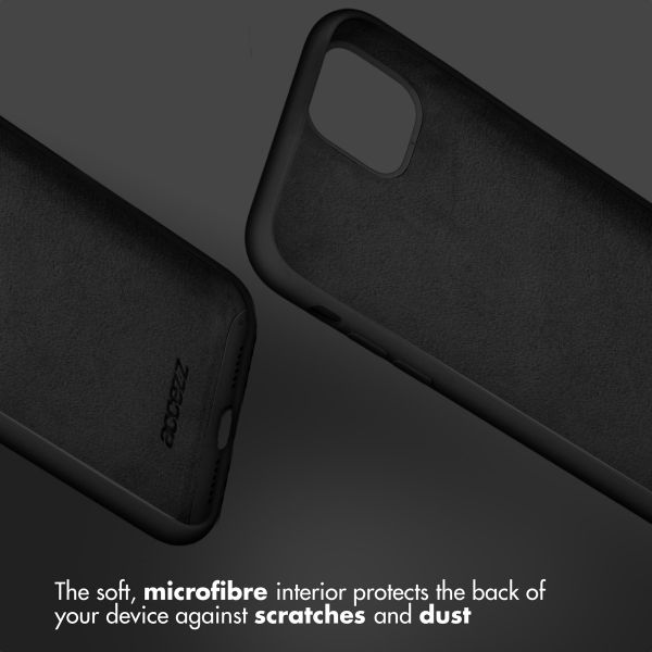 Accezz Coque Liquid Silicone Apple iPhone Xr - Noir