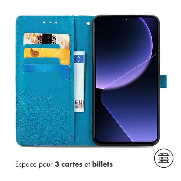 imoshion Etui de télephone Mandala Xiaomi 13T / 13T Pro - Turquoise