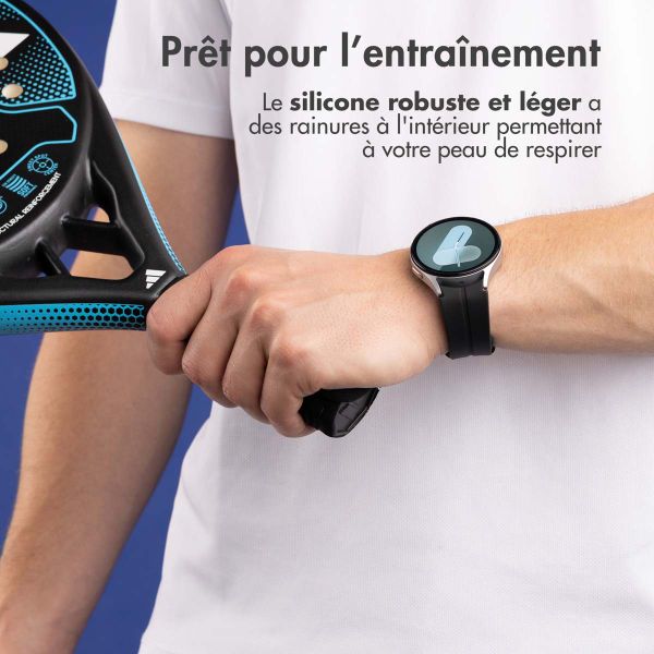 imoshion Bracelet en silicone Samsung Galaxy Watch 4 / 5 / 6 / 7 (20 mm) - Noir