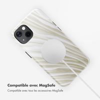 Selencia Coque arrière Vivid avec MagSafe Apple iPhone 13 - Nature Light Brown