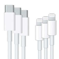 Câble USB-C vers Lightning en emballage d'origine pack de 3 - Apple 'pre-owned' - 1 mètre - MFI