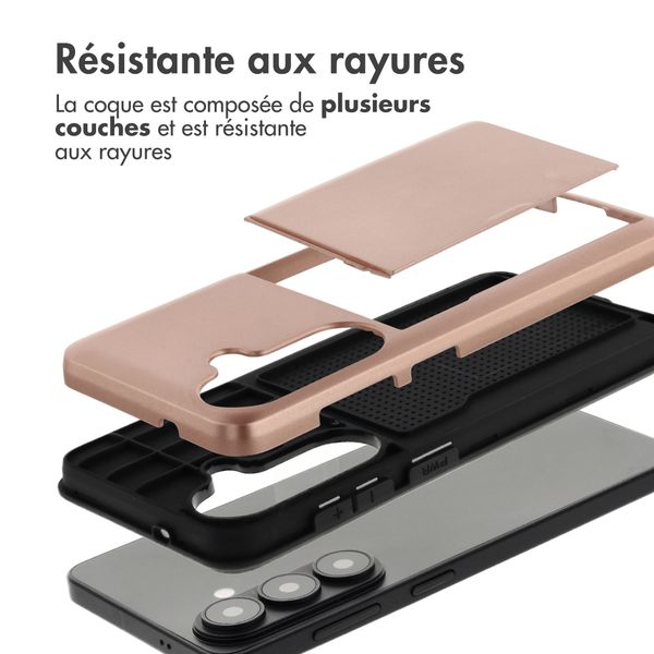 imoshion Coque arrière avec porte-cartes Samsung Galaxy S26 - Rose Gold