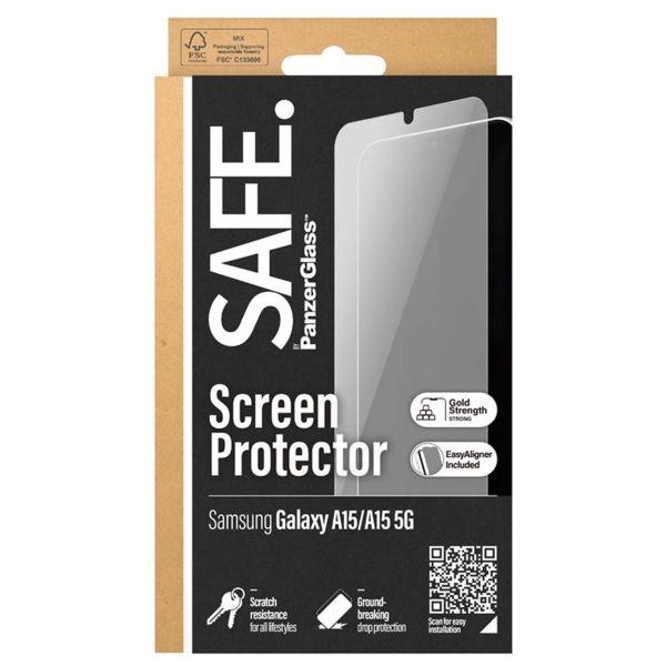 SAFE by PanzerGlass Protection d'écran Ultra-Wide Fit avec applicateur Samsung Galaxy A15 (5G)