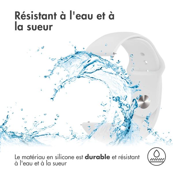 imoshion Bracelet sport en silicone  - Connexion universelle 20 mm - Blanc