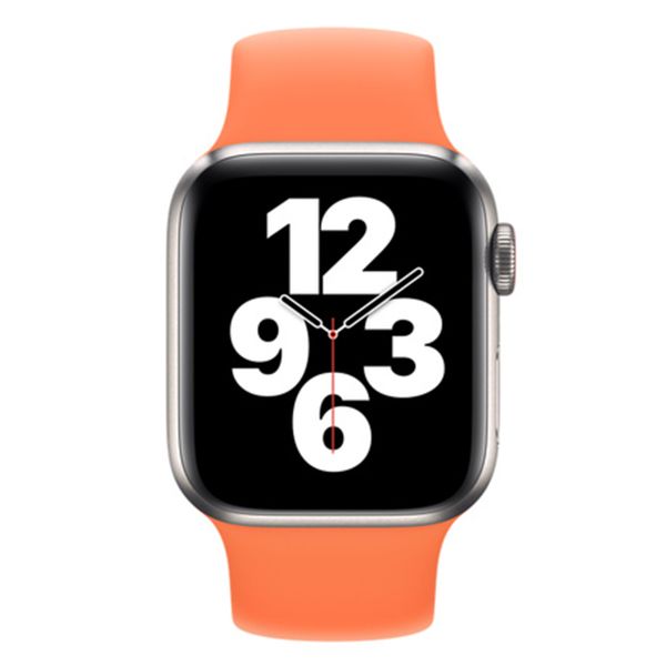 Apple Bracelet Boucle unique Apple Watch Series 1-10 / SE / Ultra (2) - 42/44/45/46/49 mm - Taille 12 - Kumquat