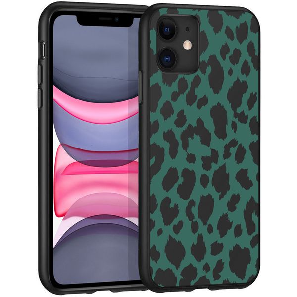 imoshion Coque Design iPhone 11 - Léopard - Vert / Noir