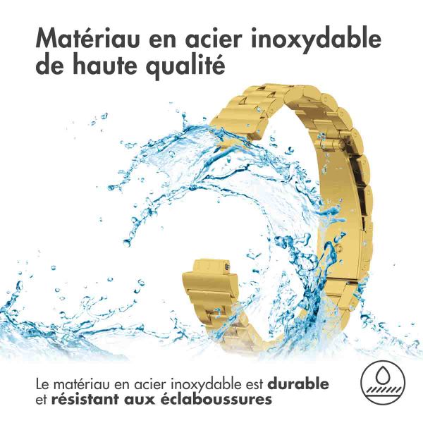 imoshion Bracelet en acier le Fitbit Inspire 2 / HR / ACE2 / ACE3 - Dorée