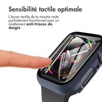 imoshion Coque rigide à couverture complète Apple Watch 7 / 8 / 9 - 41 mm - Bleu foncé