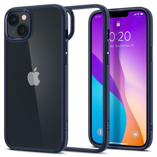 Spigen Coque Ultra Hybrid iPhone 14 - Bleu foncé