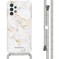 imoshion Coque Design avec cordon Samsung Galaxy A13 (4G) - White Marble