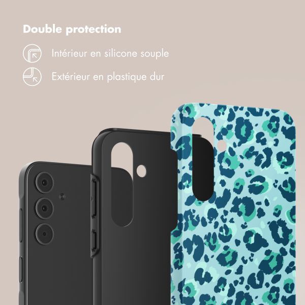 Selencia Coque arrière Vivid Samsung Galaxy A55 - Wild Spots Light Blue