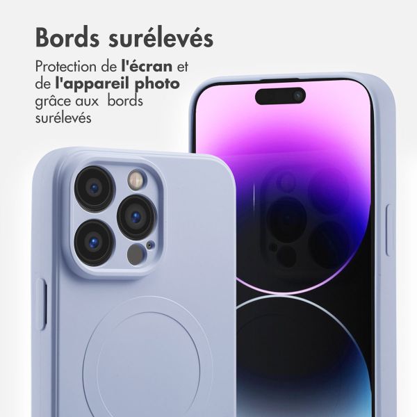 imoshion Coque Couleur avec MagSafe Apple iPhone 14 Pro Max - Lila