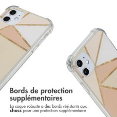 imoshion Coque Design avec cordon Apple iPhone 11 - Beige Graphic