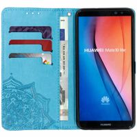 Etui de téléphone portefeuille Mandala Huawei Mate 10 Lite