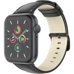 imoshion Bracelet en cuir Classique Apple Watch Series 1 á 9 / SE (38/40/41 mm) | Series 10 (42 mm) - Noir