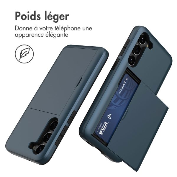 imoshion Coque arrière avec porte-cartes Samsung Galaxy S23 - Bleu foncé