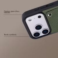 Selencia Coque Riva avec porte-cartes Apple iPhone 17 Pro - Sage Green